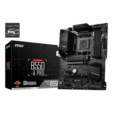 PLACA AMD RYZEN MSI B550-A PRO AM4 DDR4 PCX3.0 ATX HDMI DPORT - Imagen 2 de 6 PLACA AMD RYZEN MSI B550-A PRO AM4 DDR4 PCX3.0 ATX HDMI DPORT - Imagen 2 de 6