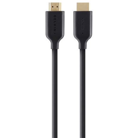CABLE HDMI BELKIN F3Y021BT1M ALTA VELOCIDAD CON ETHERNET 1m COLOR NEGRO - Imagen 2 de 2 CABLE HDMI BELKIN F3Y021BT1M ALTA VELOCIDAD CON ETHERNET 1m COLOR NEGRO - Imagen 2 de 2