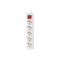 Miniatura 3 de REGLETA LANBERG 5 TOMAS SCHUKO CON PROTECION BLANCA 3M