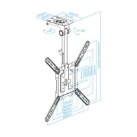 Miniatura 5 de Tooq LPCE1123TSLI-B Soporte techo TV 23-55