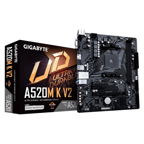 GIGABYTE AMD A520M K V2 Socket AM4 - Imagen 1 de 5 GIGABYTE AMD A520M K V2 Socket AM4 - Imagen 1 de 5