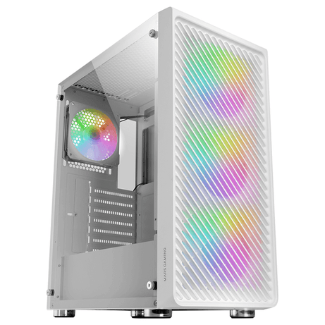 CAJA ATX SEMITORRE MARS GAMING MC-F WHITE FRONTAL METAL MESH 3 VENTILADORES ARGB 120mm +1 TRASERO LATERAL DE CRISTAL TEMPLADO SIN FUENTE DE ALIMENTACI - Imagen 1 de 1 CAJA ATX SEMITORRE MARS GAMING MC-F WHITE FRONTAL METAL MESH 3 VENTILADORES ARGB 120mm +1 TRASERO LATERAL DE CRISTAL TEMPLADO SIN FUENTE DE ALIMENTACI - Imagen 1 de 1