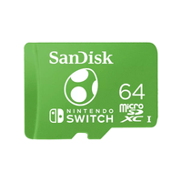 Miniatura 1 de SANDISK NINTENDO MICROSDXC UHS-I CARD FOR NINTENDO SWITCH, YOSHI EDITION- 64GB, UP TO 100MB/S READ: UP TO 90MB/S WRITE