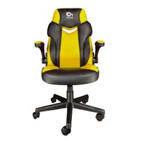 Miniatura 2 de TALIUS SILLA CRAB GAMING negr/amarill, brazos abatibles, butterfly, ruedas nylon, piston clase 4