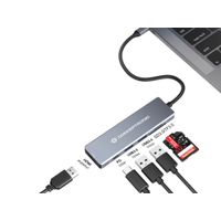 Miniatura 4 de ADAPTADOR USB-C 6IN1 USB 3.2 Gen 1 Docking Station, USB 3.0 x 2, 100W USB PD, 4K 60Hz HDMI, SD, TF/MicroSD