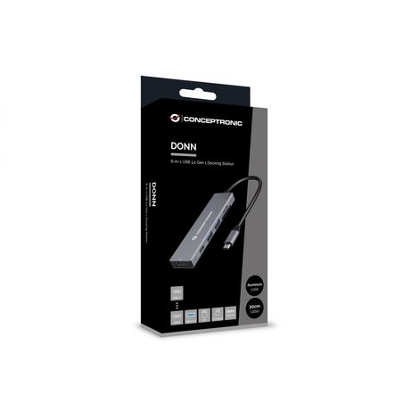ADAPTADOR USB-C 6IN1 USB 3.2 Gen 1 Docking Station, USB 3.0 x 2, 100W USB PD, 4K 60Hz HDMI, SD, TF/MicroSD - Imagen 6 de 8 ADAPTADOR USB-C 6IN1 USB 3.2 Gen 1 Docking Station, USB 3.0 x 2, 100W USB PD, 4K 60Hz HDMI, SD, TF/MicroSD - Imagen 6 de 8