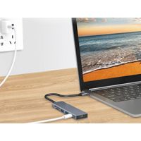 Miniatura 7 de ADAPTADOR USB-C 6IN1 USB 3.2 Gen 1 Docking Station, USB 3.0 x 2, 100W USB PD, 4K 60Hz HDMI, SD, TF/MicroSD