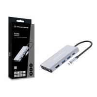 Miniatura 3 de ADAPTADOR USB-C 10IN1 CONCEPTRONIC HDMI VGA USB 3.0 USB-A AUDIO LAN GIGABIT LECTOR DE TARJETAS USB-C PD 100W