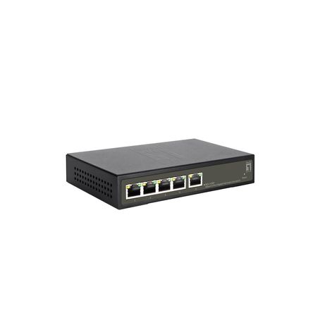 SWITCH SEMIGESTIONABLE LEVEL ONE HILBERT 4P POE 10/100/1000 60W + 1P 10/100/1000 CARCASA METALICA - Imagen 5 de 5 SWITCH SEMIGESTIONABLE LEVEL ONE HILBERT 4P POE 10/100/1000 60W + 1P 10/100/1000 CARCASA METALICA - Imagen 5 de 5