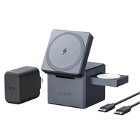 Miniatura 1 de CARGADOR ANKER 3 EN 1 CON MAGSAFE CUBO GRIS