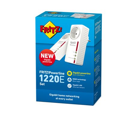 AVM FRITZ!Powerline 1220E Set International, Pareja de adaptadores PLC hasta 1200 Mbps - Imagen 4 de 6 AVM FRITZ!Powerline 1220E Set International, Pareja de adaptadores PLC hasta 1200 Mbps - Imagen 4 de 6