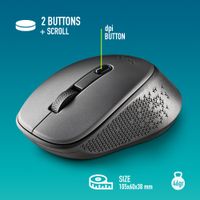 Miniatura 6 de RATON NGS DEW OPTICO 1600DPI INALAMBRICO NANO GRIS