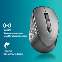 Miniatura 8 de RATON NGS DEW OPTICO 1600DPI INALAMBRICO NANO GRIS