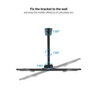 Miniatura 4 de SOPORTE PARED MONITOR/TV TOOQ LP7843TN-B 32´´/55´´ MAX.35KG NEGRO INCLINABLE/GIRATORIO