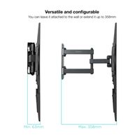 Miniatura 5 de SOPORTE PARED MONITOR/TV TOOQ LP7843TN-B 32´´/55´´ MAX.35KG NEGRO INCLINABLE/GIRATORIO