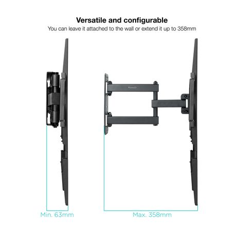 SOPORTE PARED MONITOR/TV TOOQ LP7843TN-B 32´´/55´´ MAX.35KG NEGRO INCLINABLE/GIRATORIO - Imagen 5 de 10 SOPORTE PARED MONITOR/TV TOOQ LP7843TN-B 32´´/55´´ MAX.35KG NEGRO INCLINABLE/GIRATORIO - Imagen 5 de 10