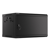 Miniatura 1 de ARMARIO LANBERG MURAL RACK 19" 6U/600X450 FLAT PACK AUTOENSAM NEGRO PTA METALICA
