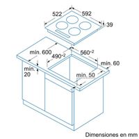 Miniatura 3 de VITROCERAMICA INDEPENDIENTE BALAY 3EB715LR 3 ZONAS COCCION ANCHO 60 CM