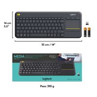 Miniatura 20 de TECLADO INALAMBRICO LOGITECH K400 PLUS NEGRO
