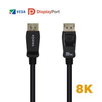 Miniatura 2 de AISENS - CABLE DISPLAYPORT CERTIFICADO V1.4 8K@60HZ, DP/M-DP/M, NEGRO,