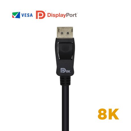 AISENS - CABLE DISPLAYPORT CERTIFICADO V1.4 8K@60HZ, DP/M-DP/M, NEGRO, - Imagen 4 de 5 AISENS - CABLE DISPLAYPORT CERTIFICADO V1.4 8K@60HZ, DP/M-DP/M, NEGRO, - Imagen 4 de 5
