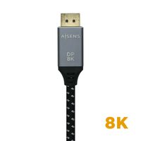 Miniatura 5 de Aisens Cable Displayport V1.4 8k 60hz macho a macho 0.5m gris negro