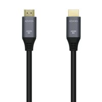 Miniatura 2 de AISENS Cable HDMI V2.1 Ultra Alta Velocidad / HEC 8k@60Hz 48Gbps, A/M-A/M, 0,5 m Gris/Negro