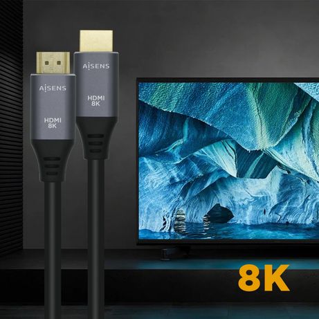 AISENS Cable HDMI V2.1 Ultra Alta Velocidad / HEC 8k@60Hz 48Gbps, A/M-A/M, 0,5 m Gris/Negro - Imagen 6 de 6 AISENS Cable HDMI V2.1 Ultra Alta Velocidad / HEC 8k@60Hz 48Gbps, A/M-A/M, 0,5 m Gris/Negro - Imagen 6 de 6