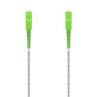 Miniatura 2 de AISENS A152-0498 cable de fibra optica 10 m SC/APC G.657.A2 Blanco