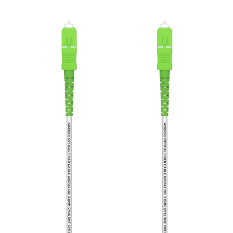 AISENS Cable Fibra Óptica Latiguillo G657A2 3.0 9/125 SMF Simplex CPR DCA LSZH, SC/APC-SC/APC, Blanco, 150 m - Imagen 1 de 4 AISENS Cable Fibra Óptica Latiguillo G657A2 3.0 9/125 SMF Simplex CPR DCA LSZH, SC/APC-SC/APC, Blanco, 150 m - Imagen 1 de 4