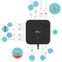 Miniatura 7 de I-TEC USB-C HDMI DP DOCK PD100W USB-C 2X LCD DO CK