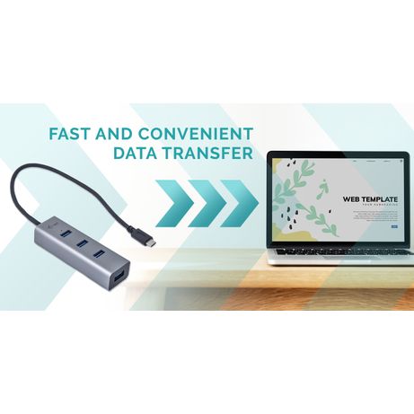 HUB USB-C METAL 4 PORT - Imagen 8 de 8 HUB USB-C METAL 4 PORT - Imagen 8 de 8