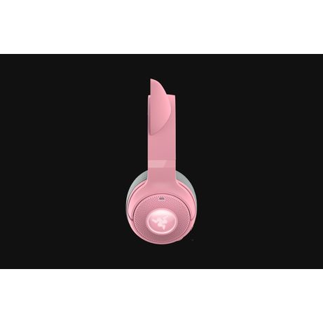 AURICULARES GAMING RAZER KRAKEN KITTY BLUETOOTH V2 QUARTZ | INALAMBRICOS | RGB | ROSA - Imagen 5 de 7 AURICULARES GAMING RAZER KRAKEN KITTY BLUETOOTH V2 QUARTZ | INALAMBRICOS | RGB | ROSA - Imagen 5 de 7