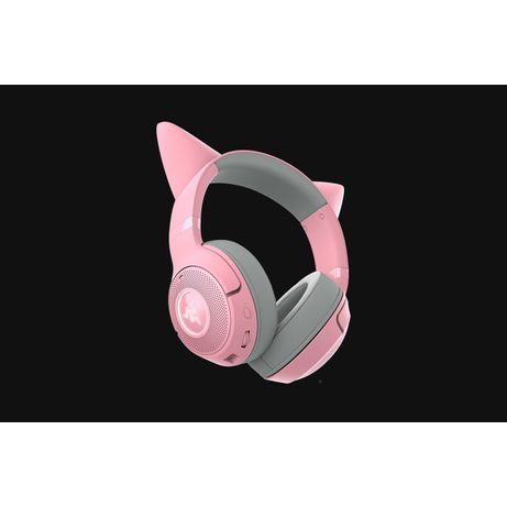 AURICULARES GAMING RAZER KRAKEN KITTY BLUETOOTH V2 QUARTZ | INALAMBRICOS | RGB | ROSA - Imagen 6 de 7 AURICULARES GAMING RAZER KRAKEN KITTY BLUETOOTH V2 QUARTZ | INALAMBRICOS | RGB | ROSA - Imagen 6 de 7