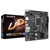 Miniatura 2 de GIGABYTE Intel  H610M S2H V3 DDR4 Placa base - Compatible con procesadores Intel Core 14th CPUs, 4+1+1 Hybrid Digital VRM, up to 3200MHz DDR4, 1xPCIe