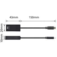 Miniatura 3 de Ewent adaptador de cable video usb tipo c macho a hdmi estandar hembra 0 15m negro