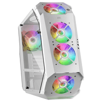Miniatura 1 de Caja MARS GAMING  MC51W Caja PC Gaming ATX Doble Cristal Templado 5xVentilador RGB Blanco Blanco