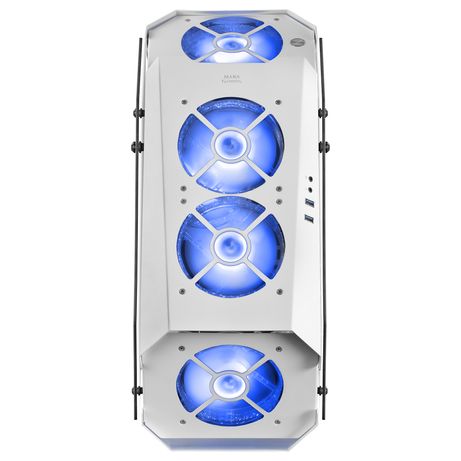 Caja MARS GAMING MC51W Caja PC Gaming ATX Doble Cristal Templado 5xVentilador RGB Blanco Blanco - Imagen 8 de 14 Caja MARS GAMING MC51W Caja PC Gaming ATX Doble Cristal Templado 5xVentilador RGB Blanco Blanco - Imagen 8 de 14