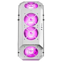 Miniatura 10 de Caja MARS GAMING  MC51W Caja PC Gaming ATX Doble Cristal Templado 5xVentilador RGB Blanco Blanco