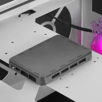 Miniatura 11 de Caja MARS GAMING  MC51W Caja PC Gaming ATX Doble Cristal Templado 5xVentilador RGB Blanco Blanco