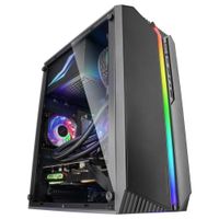 Miniatura 5 de MARS GAMING  MC-S1 Negro Caja PC Compacta Gaming Micro-ATX Iluminación ARGB 12 Modos Ventilador FRGB Ventana Lateral Completa RGB Negro