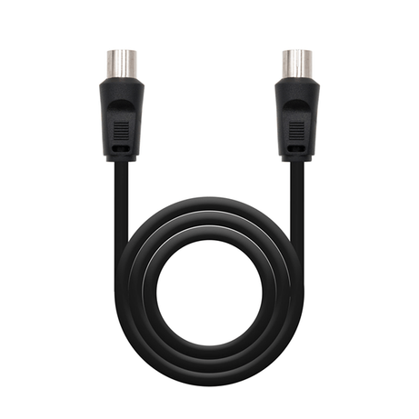 CABLE ANTENA NANOCABLE COAXIAL MACHO A COAXIAL HEMBRA 1.8METROS NEGRO 10.26.0202 - Imagen 1 de 3 CABLE ANTENA NANOCABLE COAXIAL MACHO A COAXIAL HEMBRA 1.8METROS NEGRO 10.26.0202 - Imagen 1 de 3