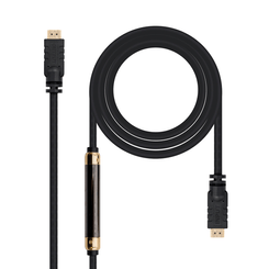 CABLE HDMI NANO CABLE HDMI A/M - HDMI A/M V1.4 25,0M ALTA VELOCIDAD/HEC/REPETIDOR NEGRO