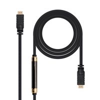 Miniatura 2 de CABLE HDMI NANO CABLE HDMI A/M - HDMI A/M V1.4 25,0M ALTA VELOCIDAD/HEC/REPETIDOR NEGRO