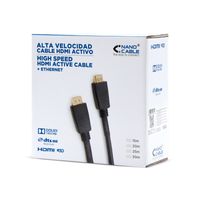 Miniatura 6 de CABLE HDMI NANO CABLE HDMI A/M - HDMI A/M V1.4 25,0M ALTA VELOCIDAD/HEC/REPETIDOR NEGRO