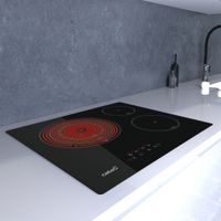 Miniatura 4 de VITROCERAMICA INDEPENDIENTE RADIANTES CATA TT 6003 E-TECH 4 ZONAS COCCION ANCHO 59 CM