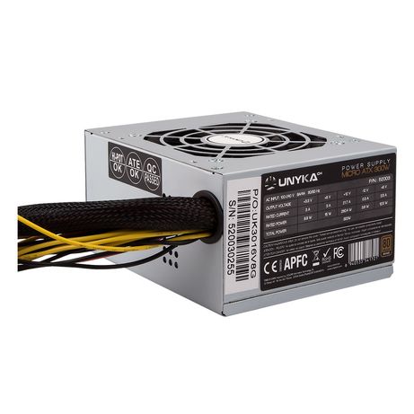 Fuente Alimentación 300W UNYKA SFX 300W 80 PLUS Bronze Non-Modular Silver - Imagen 5 de 5 Fuente Alimentación 300W UNYKA SFX 300W 80 PLUS Bronze Non-Modular Silver - Imagen 5 de 5