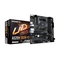 Miniatura 2 de GIGABYTE AMD  Placa base A520M DS3H V2 - Soporta CPUs AMD Ryzen serie 5000 AM4, hasta 4733 MHz DDR4 (OC), PCIe 3.0 x16, LAN GbE, USB 3.2 Gen 1 Socket