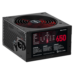 FUENTE ALIMENTACION 650W NOX NX650 VENT. 14CM 87% FUENTE ALIMENTACION 650W NOX NX650 VENT. 14CM 87%