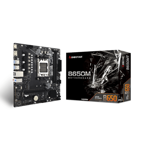 BIOSTAR AMD B650MT Socket AM5 - Imagen 1 de 5 BIOSTAR AMD B650MT Socket AM5 - Imagen 1 de 5